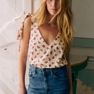 NWT Sezane Lara blouse- Mindy print- XS